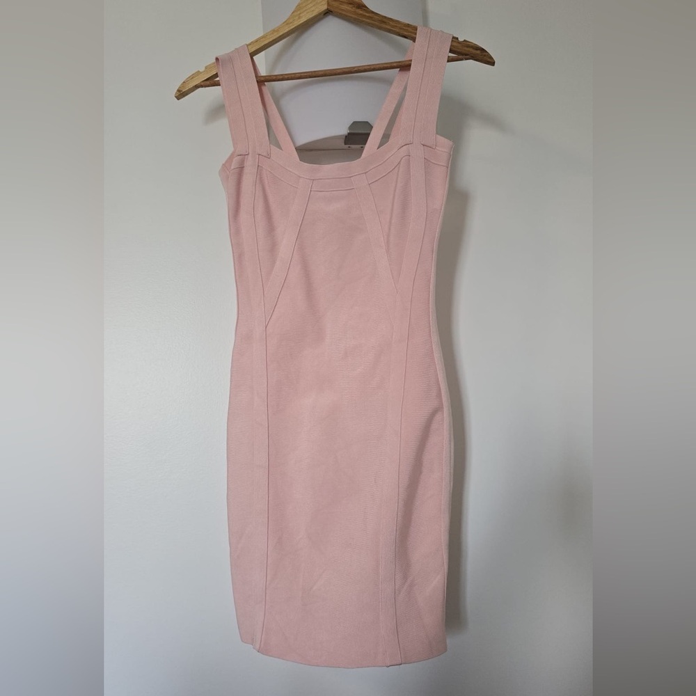Marciano Strapless Blush Dress